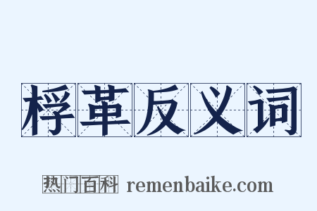 桴革反义词是什么意思的图片